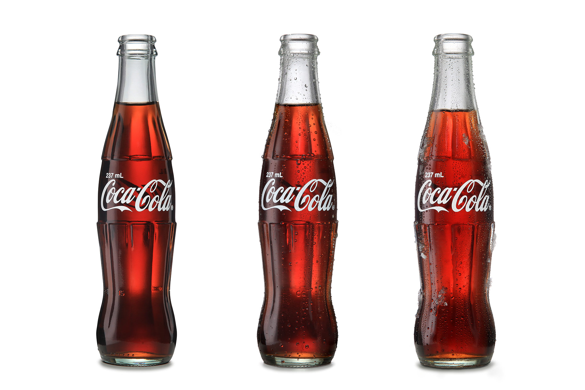 product photography - coca cola bottles