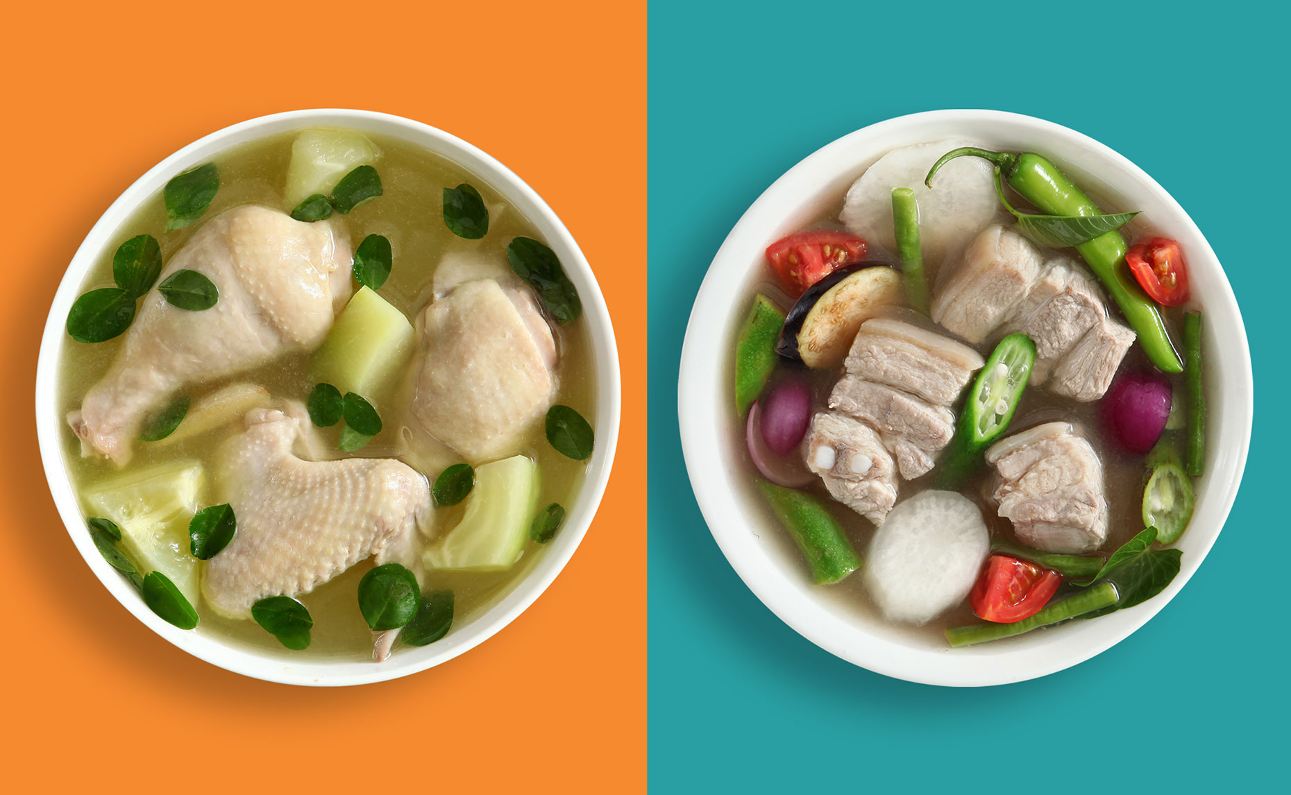 local dishes shot for seasoning brand